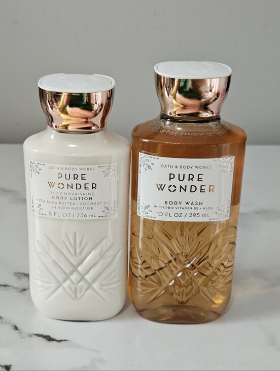 Bath & Body Works Other - Bath & Body Works Pure Wonder Body Lotion & Body Gel 2 Piece Set